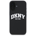 Kryt DKNY Silicone White Logo pro iPhone 16 - černý
