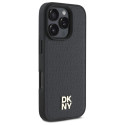 Kryt DKNY REPEAT PATTERN STACK pro iPhone 16 Pro Max černý