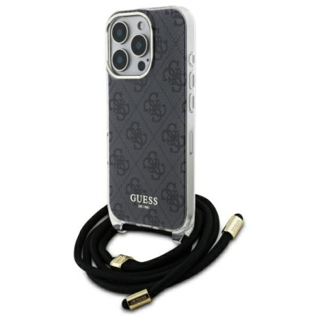 Kryt Guess Crossbody Cord 4G iPhone 16 Pro - černý