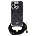 Kryt Guess Crossbody Cord 4G iPhone 16 Pro - černý