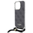 Kryt Guess Crossbody Cord 4G iPhone 16 Pro - černý