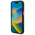 Kryt Guess Silicone Script Metal Logo pro iPhone 16 Pro - černý