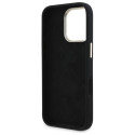 Kryt Guess Silicone Script Metal Logo pro iPhone 16 Pro - černý