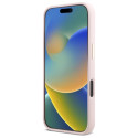 Kryt Guess Silicone Script pro iPhone 16 Pro - růžová