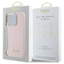 Kryt Guess Silicone Script pro iPhone 16 Pro - růžová