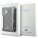 Kryt Guess 4G Print pro iPhone 16 - hnědý