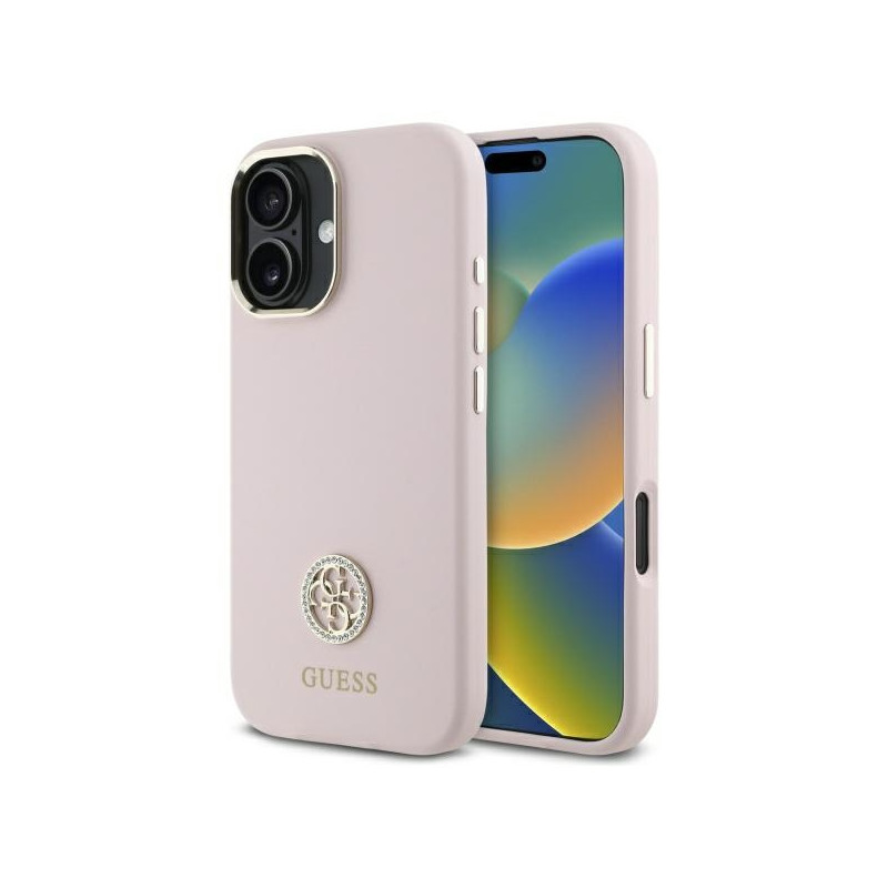 Kryt Guess pro iPhone 16 - light pink