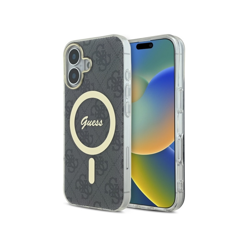Kryt Guess IML 4G MagSafe pro iPhone 16 Plus - black