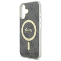 Kryt Guess IML 4G MagSafe pro iPhone 16 Plus - černý