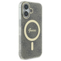 Kryt Guess IML 4G MagSafe pro iPhone 16 Plus - hnědá