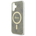 Kryt Guess IML 4G MagSafe pro iPhone 16 Plus - hnědá