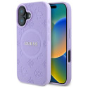 Kryt Guess SAFFIANO PEONY pro iPhone 16 Plus - fialová