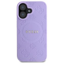 Kryt Guess SAFFIANO PEONY pro iPhone 16 Plus - fialová