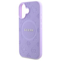 Kryt Guess SAFFIANO PEONY pro iPhone 16 Plus - fialová