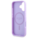 Kryt Guess SAFFIANO PEONY pro iPhone 16 Plus - fialová