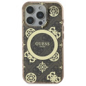 Kryt Guess IML Peony ON pro iPhone 16 Pro Max - hnědý