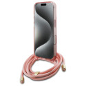 Kryt Guess CROSSBODY CORD MagSafe pro iPhone 16 Pro Max - růžový