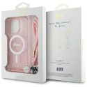 Kryt Guess CROSSBODY CORD MagSafe pro iPhone 16 Pro Max - růžový