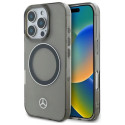 Kryt Mercedes SILVER RING MagSafe pro iPhone 16 Pro - černý
