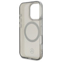 Kryt Mercedes SILVER RING MagSafe pro iPhone 16 Pro - černý