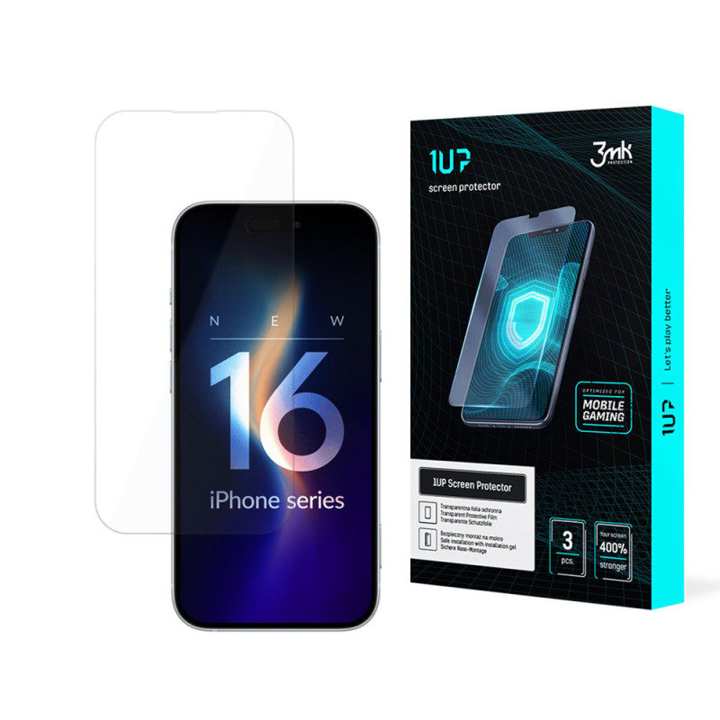 Ochranné sklo 3mk Protection 1UP pro iPhone 16 Pro Max - transparentní