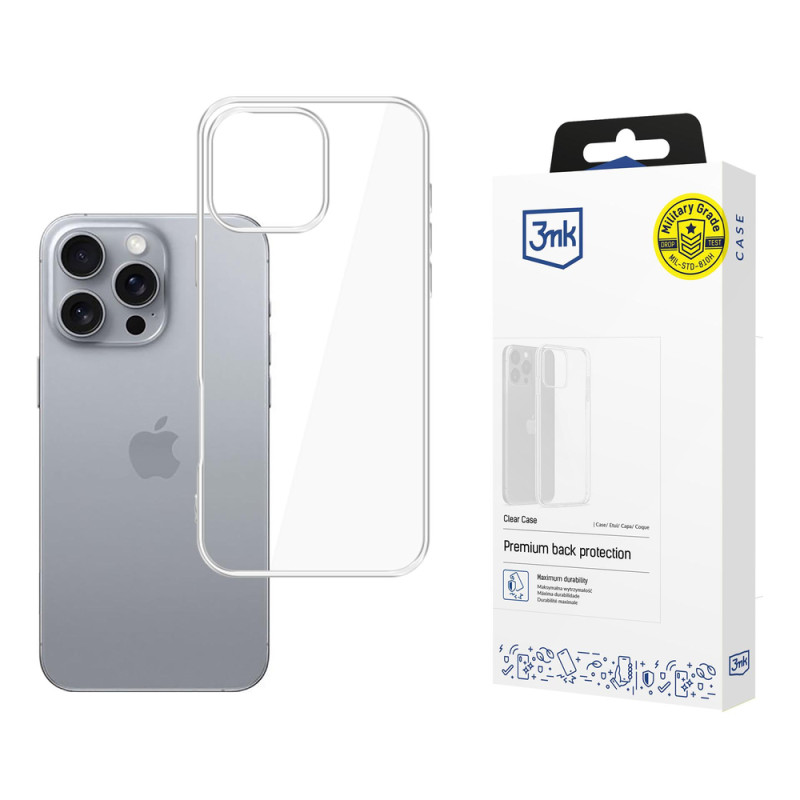 Kryt 3mk CLEAR CASE pro iPhone 16 Pro - transparent