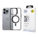 Kryt 3mk SATIN ARMOR MagCase iPhone 16 Pro - clear/černý