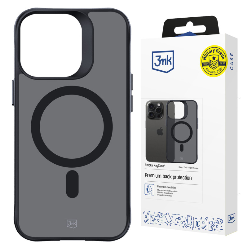 Kryt 3mk SMOKE MAGCASE s MagSafe pro iPhone 13 Pro - semi-transparent