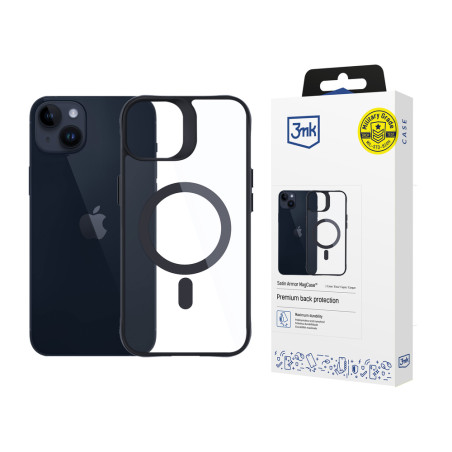 Kryt 3mk Satin Armor MagCase MagSafe pro iPhone 14 Plus - čirý/čern