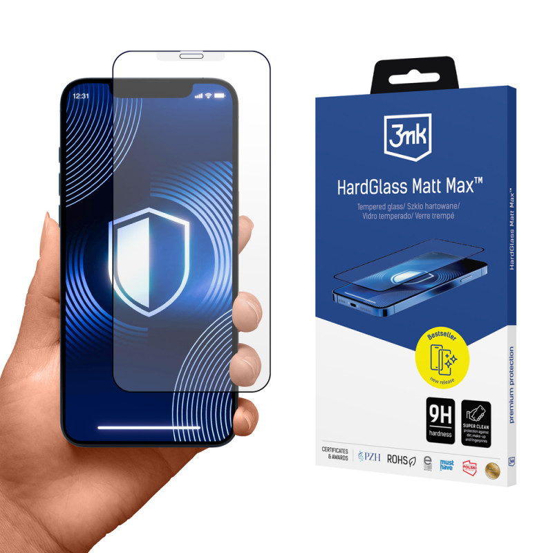 Ochranné sklo 3mk HardGlass Matt Max pro iPhone XS Max / 11 Pro Max - matné