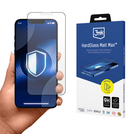 3mk HardGlass Matt Max ochranné sklo pro iPhone 13/14 (matné)