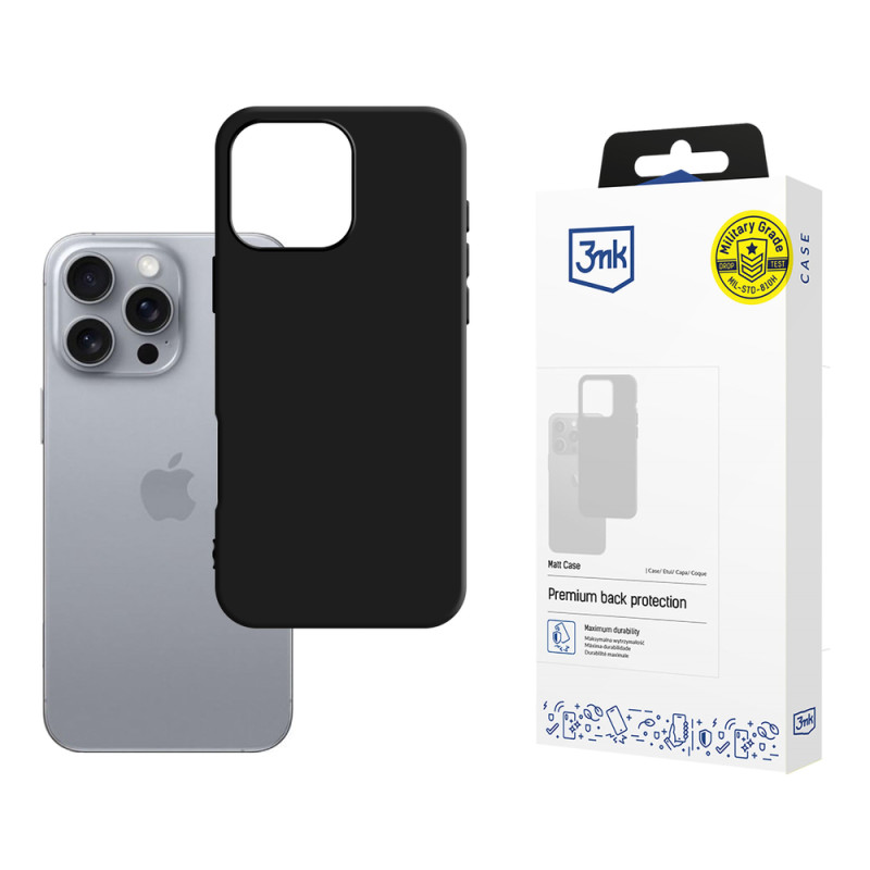 Kryt 3mk Matt Case pro iPhone 16 Pro - black