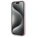 Kryt Karl Lagerfeld FW Metal Plate pro iPhone 15 Pro - růžová