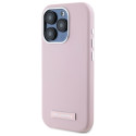 Kryt Karl Lagerfeld FW Metal Plate pro iPhone 15 Pro Max – růžová