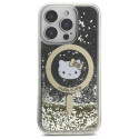 Kryt Hello Kitty LIQUID GLITTER FEVER iPhone 16 Pro - zlatý