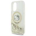 Kryt Hello Kitty LIQUID GLITTER FEVER iPhone 16 - zlatý