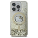 Kryt Hello Kitty Liquid Glitter Fever pro iPhone 16 Pro Max - zlatá