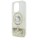 Kryt Hello Kitty Liquid Glitter Fever pro iPhone 16 Pro Max - zlatá