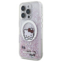 Kryt Hello Kitty Liquid Glitter pro iPhone 16 Pro Max - bílý
