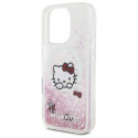 Kryt Hello Kitty Liquid Glitter pro iPhone 16 Pro Max - bílý