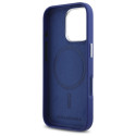 Kryt Karl Lagerfeld FW Metal Plate iPhone 16 Pro - modrý