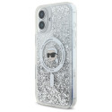Kryt Karl Lagerfeld LIQUID GLITTER pro iPhone 16 Plus clear