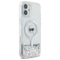 Kryt Karl Lagerfeld LIQUID GLITTER pro iPhone 16 Plus clear