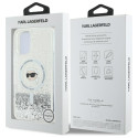 Kryt Karl Lagerfeld LIQUID GLITTER pro iPhone 16 Plus clear