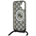 Kryt Karl Lagerfeld IML MagSafe iPhone 16 - černý