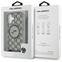 Kryt Karl Lagerfeld IML MagSafe iPhone 16 - černý