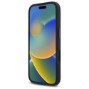 Kryt Karl Lagerfeld SILICONE SHADOW METAL pro iPhone 16 – černý