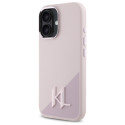 Kryt Karl Lagerfeld SHADOW pro iPhone 16 – růžová