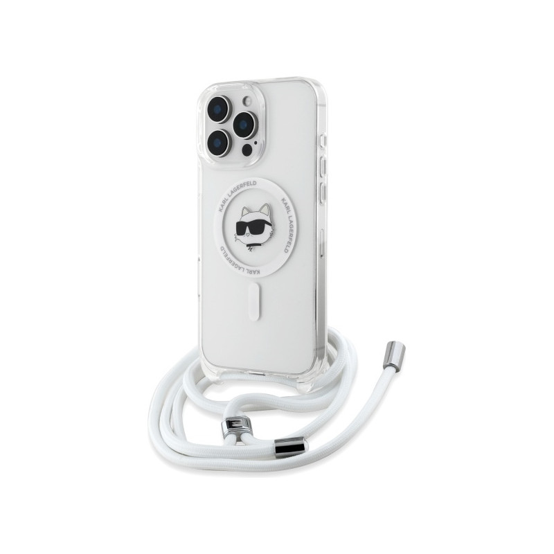 Kryt Karl Lagerfeld CHOUPETTE Head & Cord pro iPhone 16 Pro Max - clear