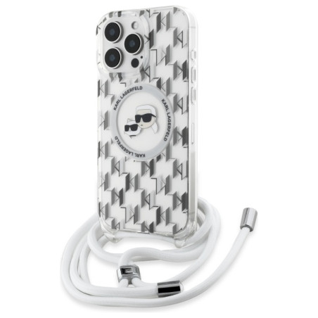 Kryt Karl Lagerfeld IML Crossbody pro iPhone 16 Pro Max - clear